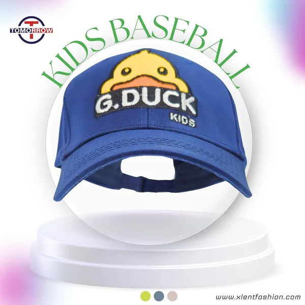 Blue_Duck_Embroidered_Baseball_Cap_For_For_Boys_And_Girls