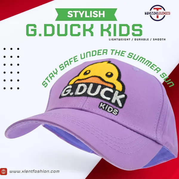 Violet_Duck_Embroidered_Baseball_Cap_For_For_Boys_And_Girls