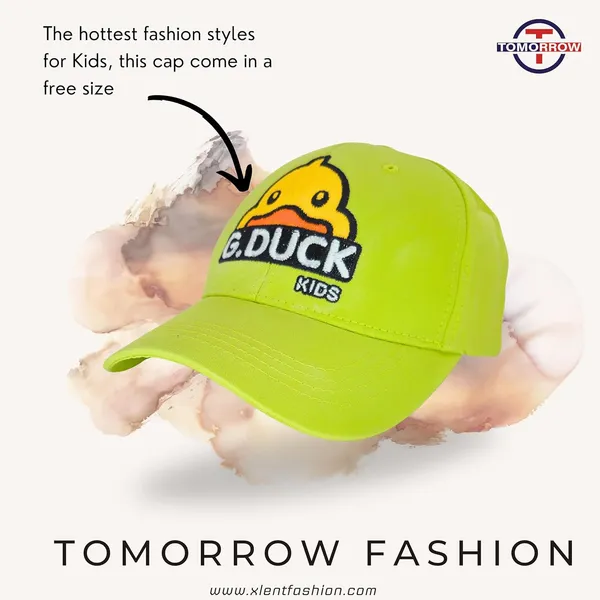 Yellow_Duck_Embroidered_Baseball_Cap_For_For_Boys_And_Girls
