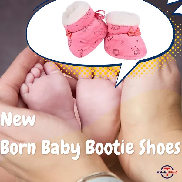 Rose_Pink_Ankle_Length,_Inner_Fleece,_Knot_Closure_Baby_Bootie_Shoes