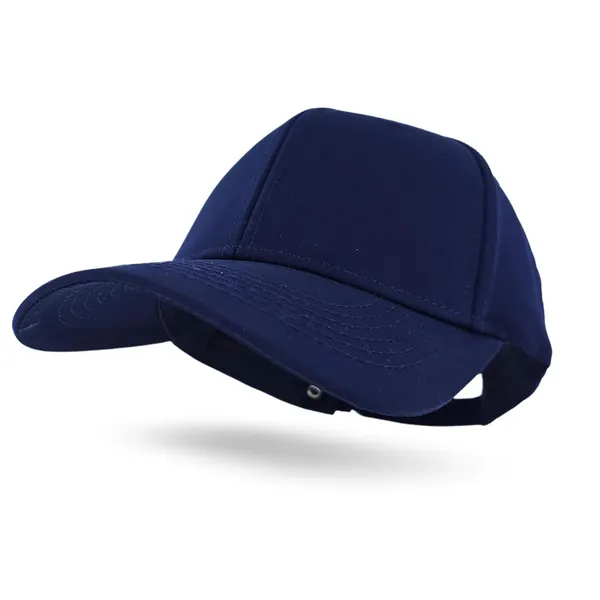 Navy_Adjustable_Baseball_Cap_|_Unisex_Cotton_Snapback_Trucker_Hat_With_Sun_Protection