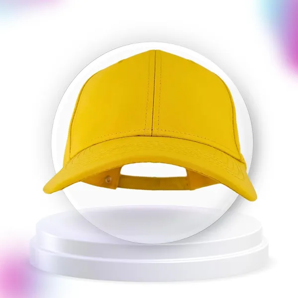 Yellow_Adjustable_Baseball_Cap_|_Unisex_Cotton_Snapback_Trucker_Hat_With_Sun_Protection
