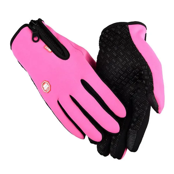 Rose_Pink_Touchscreen_Full_Finger_Motorcycle_Gloves_For_Men_And_Women