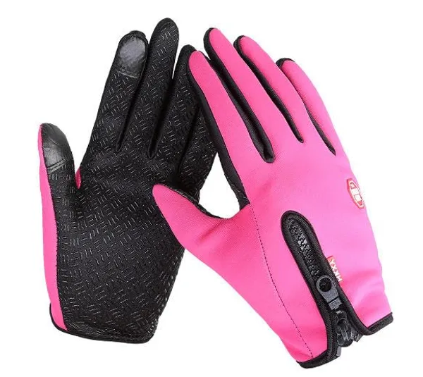 Rose_Pink_Touchscreen_Full_Finger_Motorcycle_Gloves_For_Men_And_Women