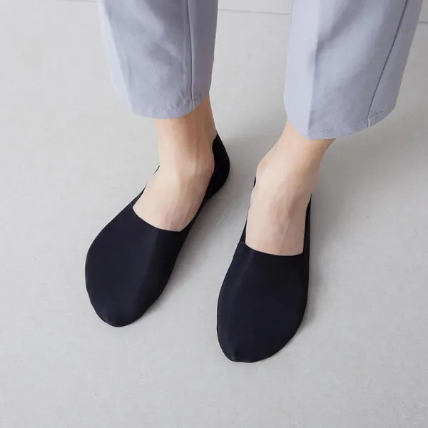 Black_Ice_Silk_Invisible_Premium_No_Show_Socks_For_Unisex_(Pack_Of_2)