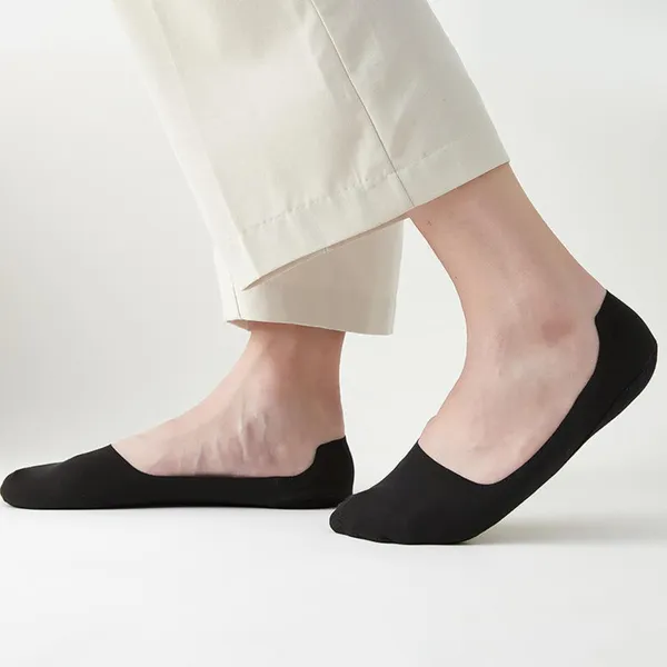 Black_Ice_Silk_Invisible_Premium_No_Show_Socks_For_Unisex_(Pack_Of_2)