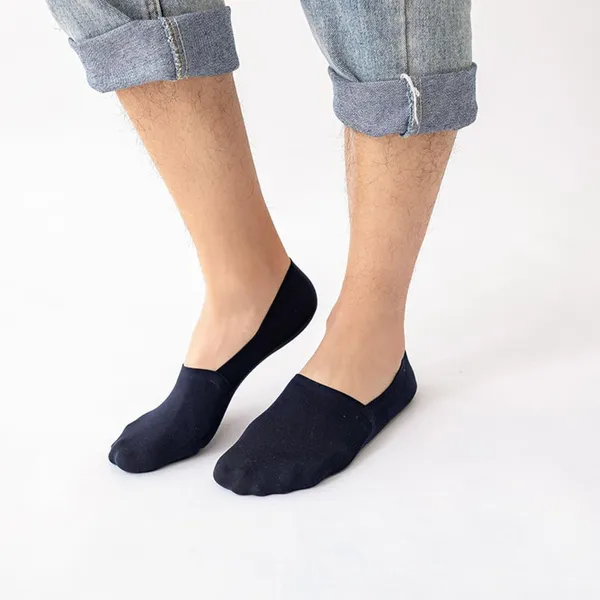 Black_Ice_Silk_Invisible_Premium_No_Show_Socks_For_Unisex_(Pack_Of_2)