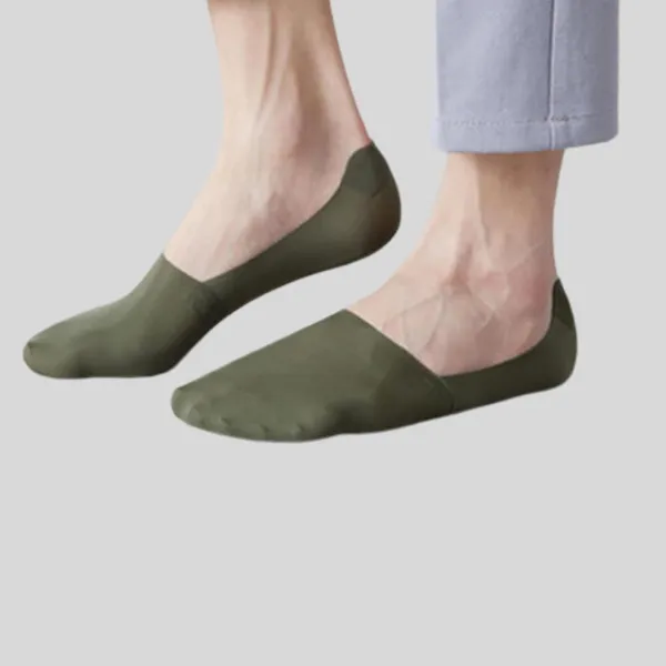 Green_Ice_Silk_Invisible_Premium_No_Show_Socks_For_Unisex_(Pack_Of_2)