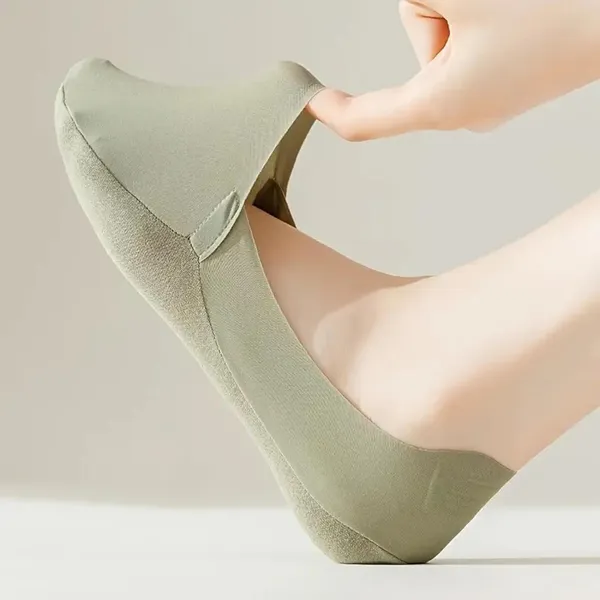 Green_Ice_Silk_Invisible_Premium_No_Show_Socks_For_Unisex_(Pack_Of_2)