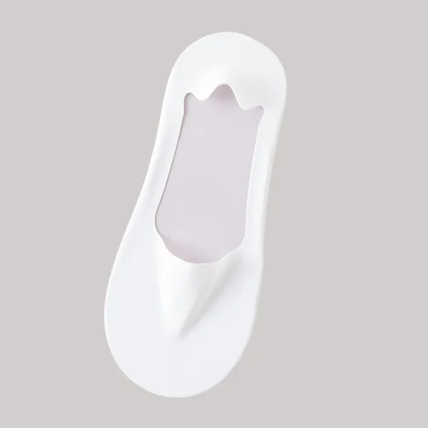 White_Ice_Silk_Invisible_Premium_No_Show_Socks_For_Unisex_(Pack_Of_2)