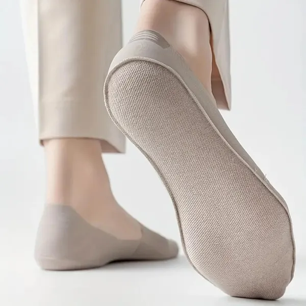 White_Ice_Silk_Invisible_Premium_No_Show_Socks_For_Unisex_(Pack_Of_2)