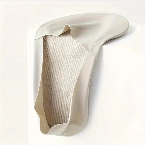 White_Ice_Silk_Invisible_Premium_No_Show_Socks_For_Unisex_(Pack_Of_2)