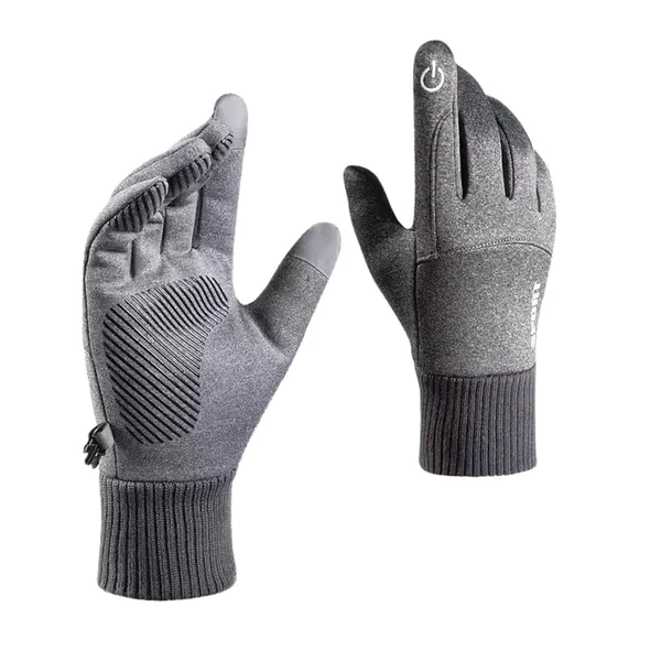 Silver_Insulated_Riding_Touch_Screen_Gloves_For_Men_&_Women