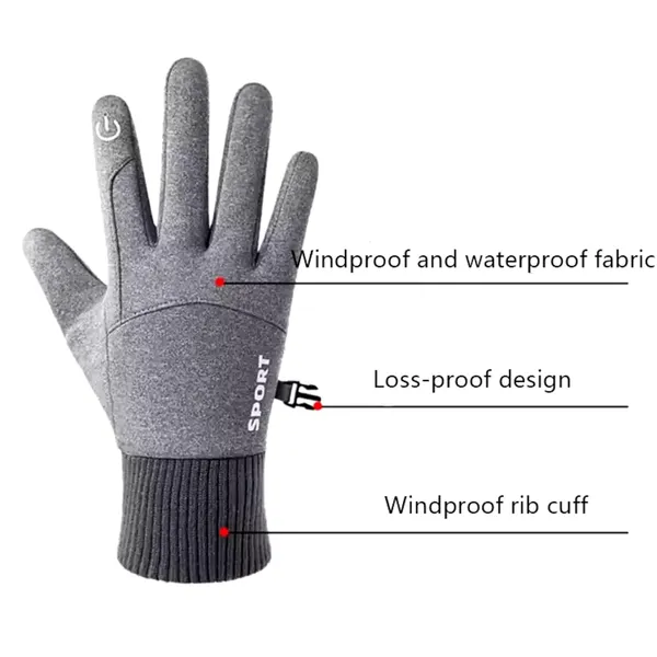 Silver_Insulated_Riding_Touch_Screen_Gloves_For_Men_&_Women