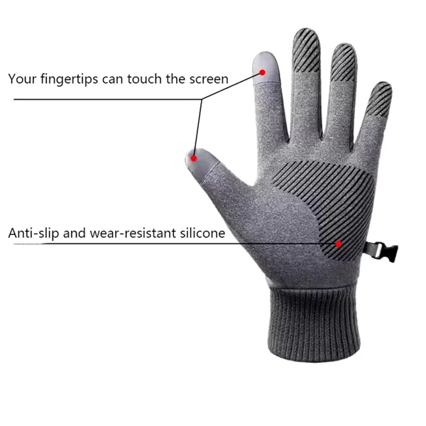 Silver_Insulated_Riding_Touch_Screen_Gloves_For_Men_&_Women
