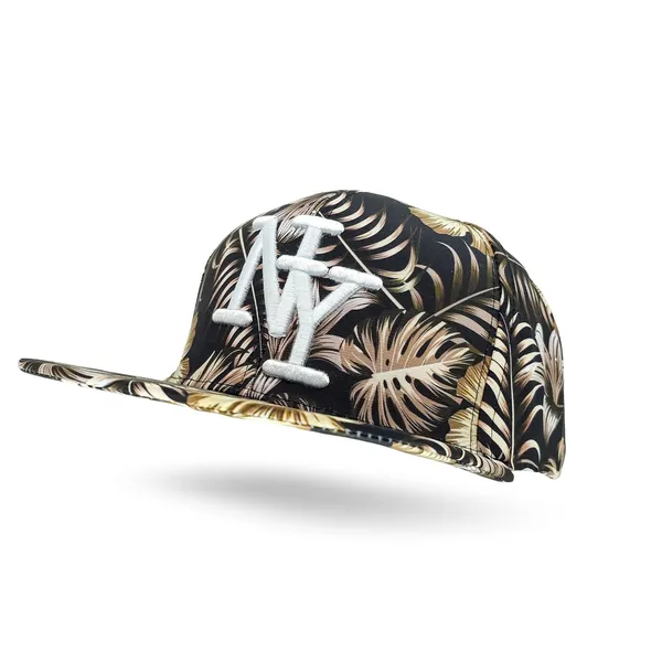Yellow_3D_Logo_Patterned_Fashion_Designer_Cap_For_Men_&_Women