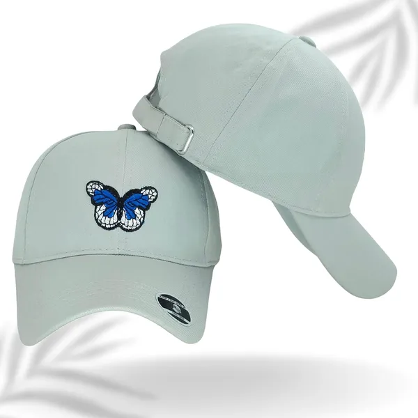 Light_Pista_Butterfly_Embroidered_Baseball_Cap_For_Men_Women
