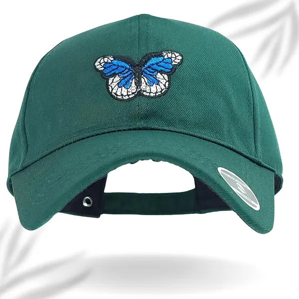 Green_Butterfly_Embroidered_Baseball_Cap_For_Men_Women