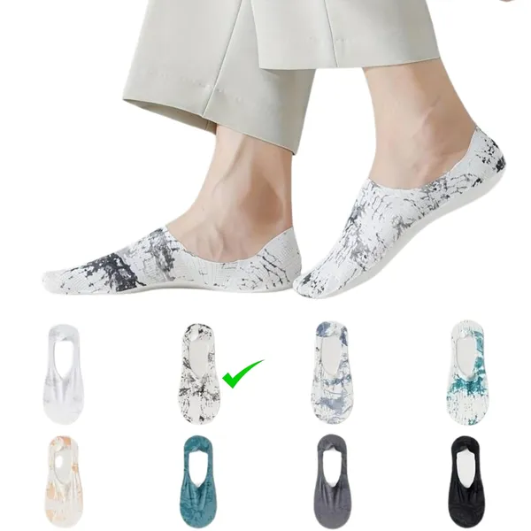 White_&_Black_Anti-Skid_Cotton_No_Show_Socks_For_Men_&_Women