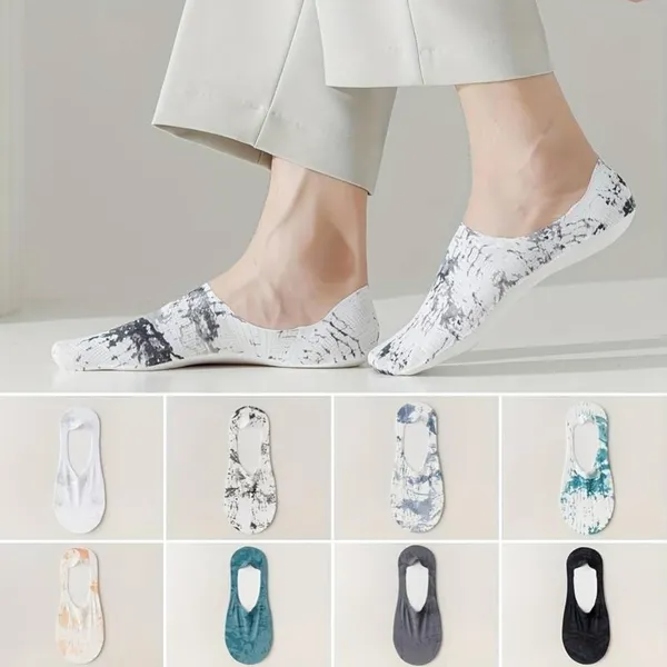 White_&_Black_Anti-Skid_Cotton_No_Show_Socks_For_Men_&_Women
