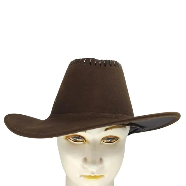 Dark_Brown_Stylish_Party_Velvet_Cowboy_Hat_For_Men
