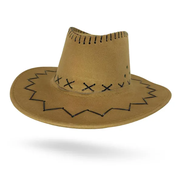 Beige_Western_Cowboy_Style_Summer_Hat_For_Boys