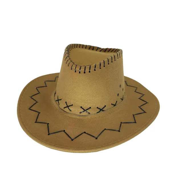 Beige_Western_Cowboy_Style_Summer_Hat_For_Boys