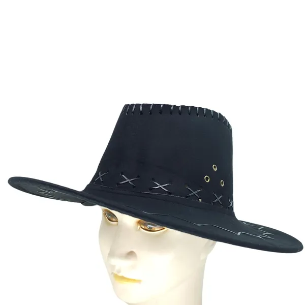 Black_Western_Cowboy_Style_Summer_Hat_For_Boys