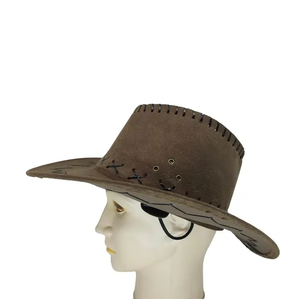 Brown_Western_Cowboy_Style_Summer_Hat_For_Boys