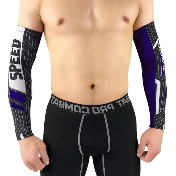 Blue_Moisture_Wicking_Sports_Compression_Sleeves