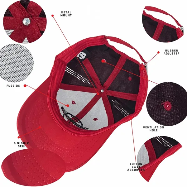 Maroon_Adjustable,_Breathable_Baseball_Cap_For_Men_&_Women
