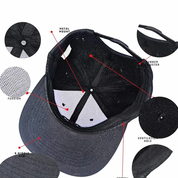 Black_Adjustable_Classic_Flat_Brim_Hip-Hop_Classic_Snapback_Cap_For_Men