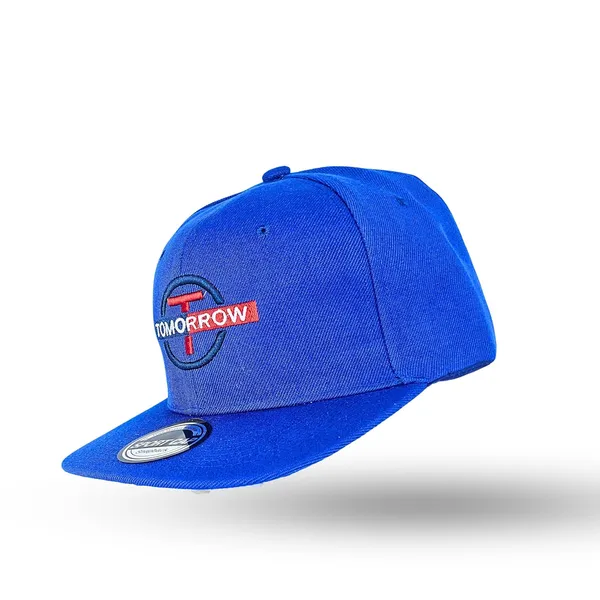 Navy_Adjustable_Classic_Flat_Brim_Hip-Hop_Classic_Snapback_Cap_For_Men