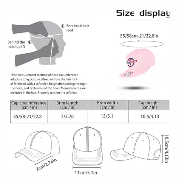 Pink_Adjustable_Classic_Flat_Brim_Hip-Hop_Classic_Snapback_Cap_For_Men