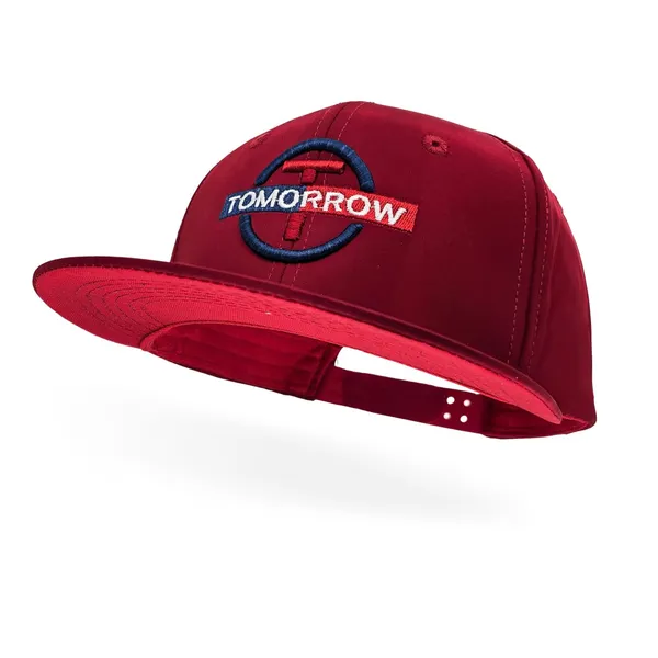 Red_Classic_Flat_Brim_Hip-Hop_Adjustable_Snapback_Cap