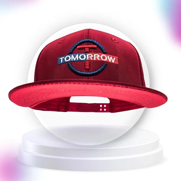 Red_Classic_Flat_Brim_Hip-Hop_Adjustable_Snapback_Cap