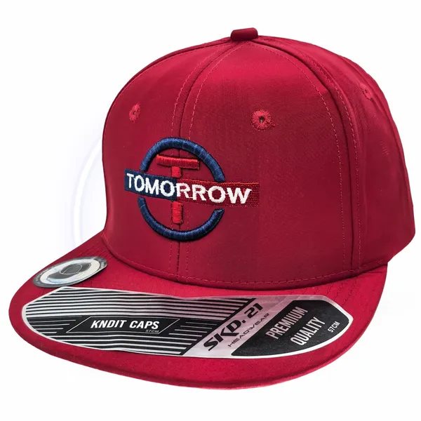 Red_Classic_Flat_Brim_Hip-Hop_Adjustable_Snapback_Cap