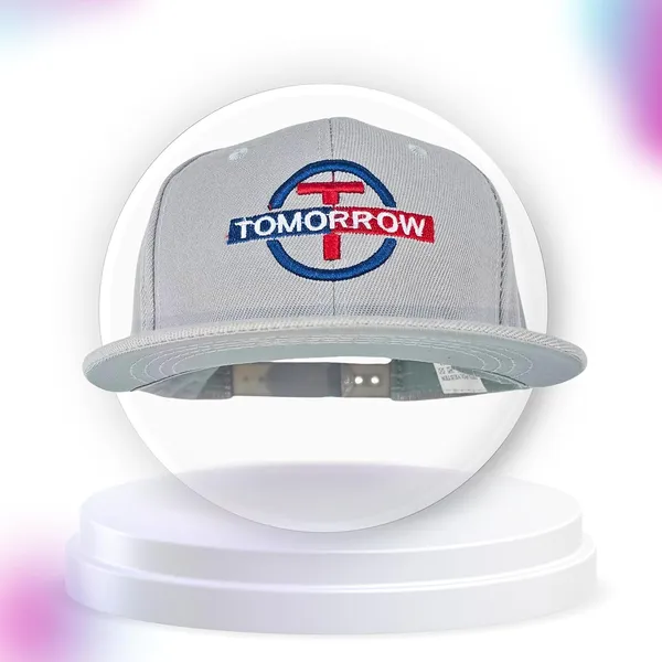 Silver_Adjustable_Classic_Flat_Brim_Hip-Hop_Classic_Snapback_Cap_For_Men