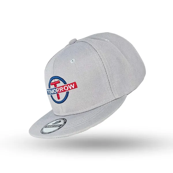 Silver_Adjustable_Classic_Flat_Brim_Hip-Hop_Classic_Snapback_Cap_For_Men