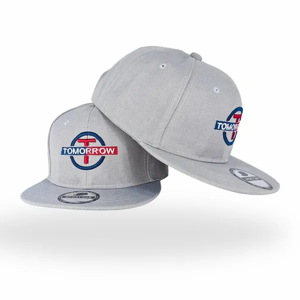 Silver_Adjustable_Classic_Flat_Brim_Hip-Hop_Classic_Snapback_Cap_For_Men