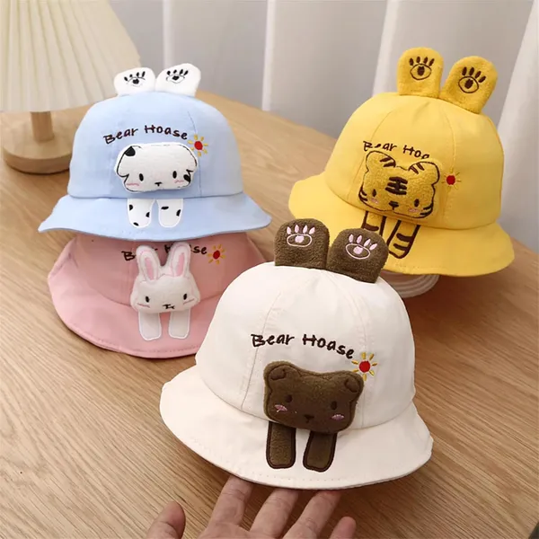 Cream_UV_Sun_Protection_Cartoon_Character_Bucket_Hats_For_Kids