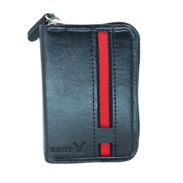 Black_Pu_Leather_9_Slot_Slim_Rfid_Blocking_Wallet_With_Zipper_Closure