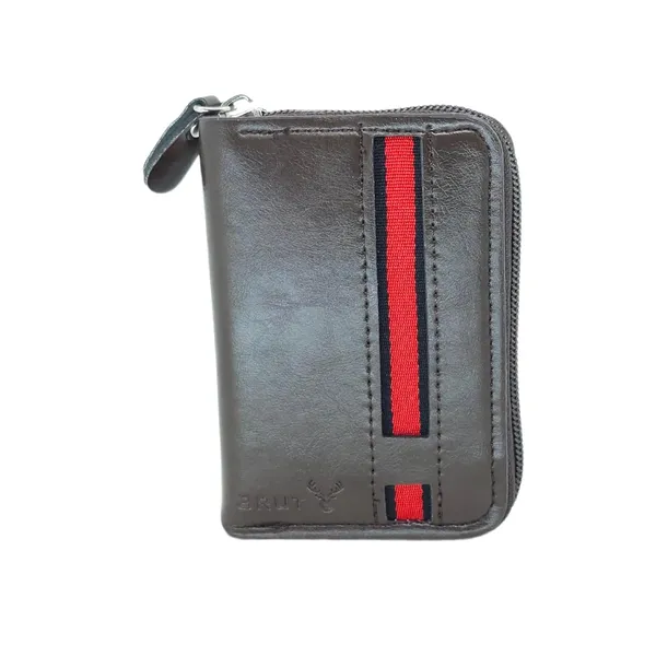 Brown_Pu_Leather_9_Slot_Slim_Rfid_Blocking_Wallet_With_Zipper_Closure