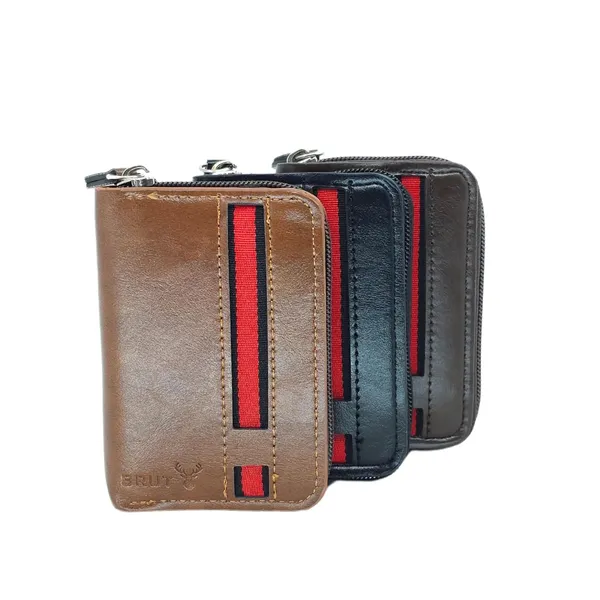 Coffee_Pu_Leather_9_Slot_Slim_Rfid_Blocking_Wallet_With_Zipper_Closure
