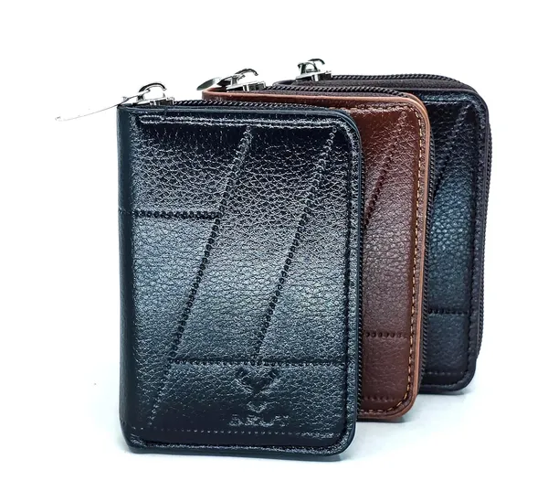 Matt_Black_Pu_Leather_9_Slot_Slim_Rfid_Blocking_Wallet_With_Zipper_Closure
