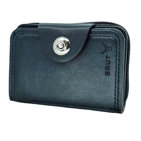 Black_Leather_Slim_Rfid_Blocking_Wallet_With_Zipper_&_Snap_Closure