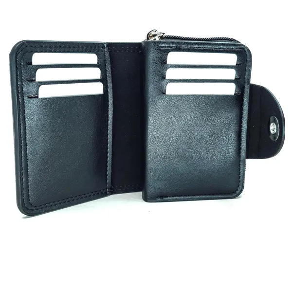 Black_Leather_Slim_Rfid_Blocking_Wallet_With_Zipper_&_Snap_Closure