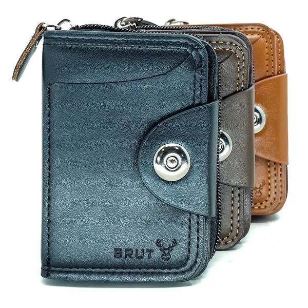 Black_Leather_Slim_Rfid_Blocking_Wallet_With_Zipper_&_Snap_Closure