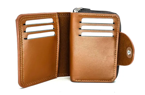 Dark_Brown_Pu_Leather_9_Slot_Slim_Rfid_Blocking_Wallet_With_Zipper_Closure