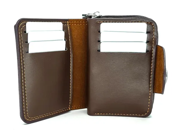Dark_Chocolate_Pu_Leather_9_Slot_Slim_Rfid_Blocking_Wallet_With_Zipper_Closure